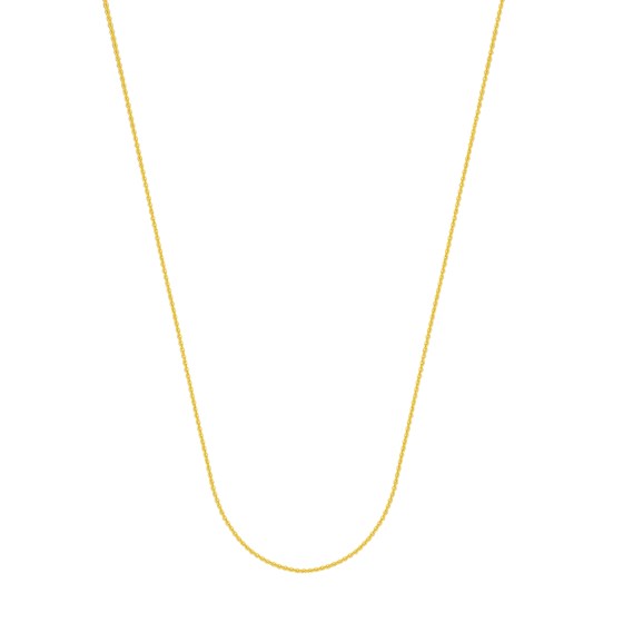 14K Yellow Gold 1.05mm Cable Chain with Lobster Clasp - 16 in. 14K Yellow Gold 1.05mm Cable Chain with Lobster Clasp - 16 in.