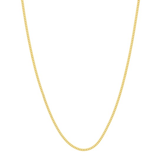 14K Yellow Gold 1.05mm Curb Chain with Lobster Clasp - 16 in. 14K Yellow Gold 1.05mm Curb Chain with Lobster Clasp - 16 in.