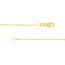 14K Yellow Gold 1.05mm D/C Cable Chain - 18 in.