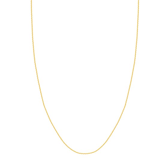 14K Yellow Gold 1.05mm D/C Cable Chain - 20 in. 14K Yellow Gold 1.05mm D/C Cable Chain - 20 in.