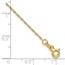 14K Yellow Gold 1.05mm Mariners Link Chain - 10 in.
