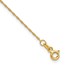 14K Yellow Gold 1.05mm Mariners Link Chain - 7 in.