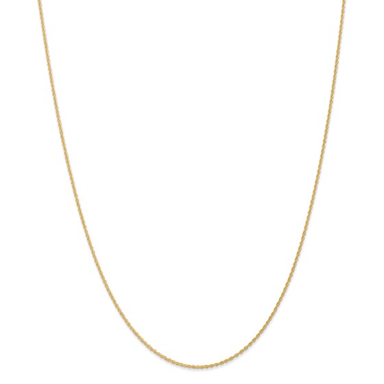14k Yellow Gold 1.1 mm Baby Rope Chain - 30 in.