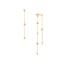 14K Yellow Gold 1/10Ct Dia Alt 3 mm Ball Drop Earring