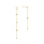 14K Yellow Gold 1/10Ct Dia Alt 3 mm Ball Drop Earring