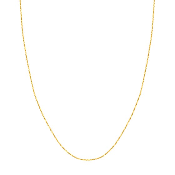 14K Yellow Gold 1.15 mm Cable Chain w/ Lobster Clasp - 18 in.