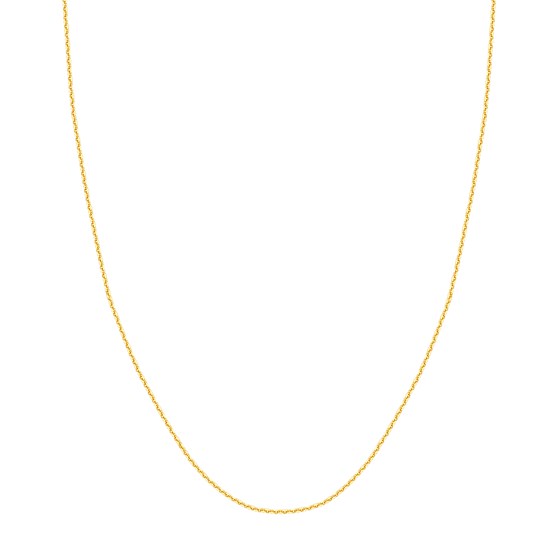14K Yellow Gold 1.15 mm Cable Chain w/ Lobster Clasp - 18 in. 14K Yellow Gold 1.15 mm Cable Chain w/ Lobster Clasp - 18 in.