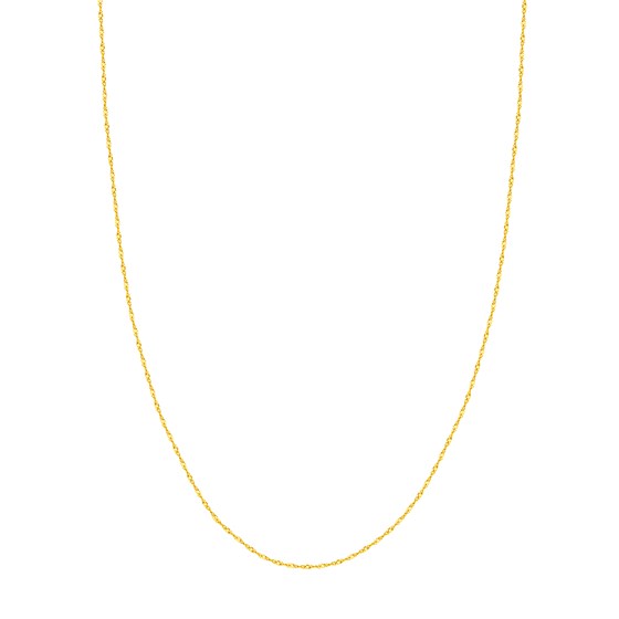 14K Yellow Gold 1.15 mm Singapore Chain w/ Lobster Clasp - 16 in. 14K Yellow Gold 1.15 mm Singapore Chain w/ Lobster Clasp - 16 in.