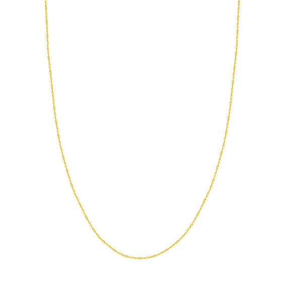 14K Yellow Gold 1.15 mm Singapore Chain w/ Lobster Clasp - 18 in.