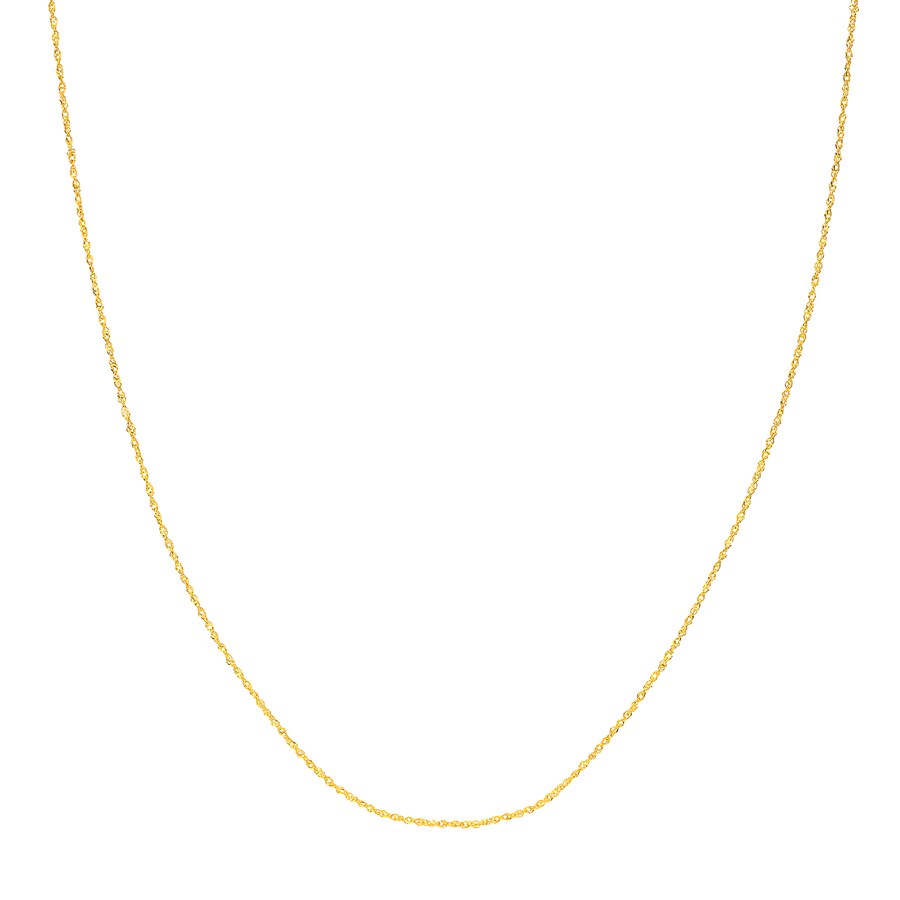 14K Yellow Gold 1.15 mm Singapore Chain with Lobster Clasp -20 in