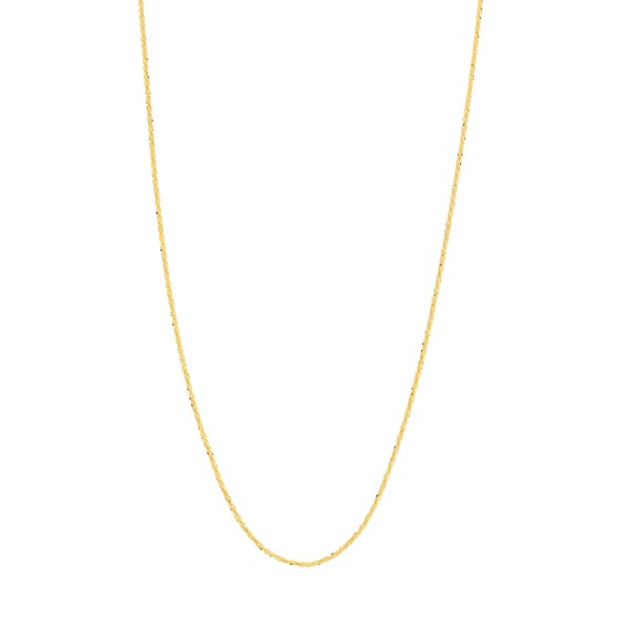 14K Yellow Gold 1.15 mm Sparkle Chain w/ Lobster Clasp - 20 in.