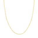 14K Yellow Gold 1.2 mm Bead Chain w/ Lobster Clasp - 16 in.