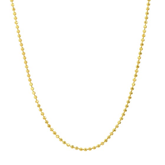 14K Yellow Gold 1.2 mm Bead Chain with Lobster Clasp -16 in. 14K Yellow Gold 1.2 mm Bead Chain with Lobster Clasp -16 in.