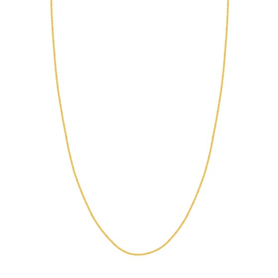 14K Yellow Gold 1.25 mm Wheat Chain w/ Lobster Clasp - 16 in. 14K Yellow Gold 1.25 mm Wheat Chain w/ Lobster Clasp - 16 in.
