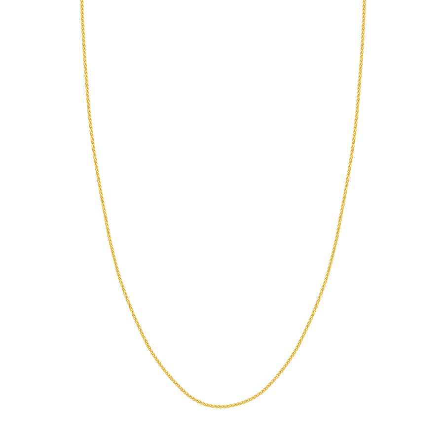 14K Yellow Gold 1.25 mm Wheat Chain w/ Lobster Clasp - 16 in.