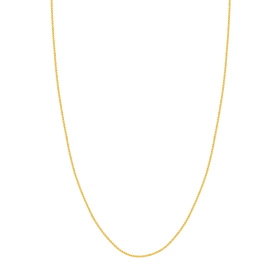 14K Yellow Gold 1.25 mm Wheat Chain w/ Lobster Clasp - 18 in.