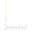 14K Yellow Gold 1.28mm Concave Link Figaro Chain - 16 in.