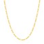 14K Yellow Gold 1.28mm Concave Link Figaro Chain - 18 in.