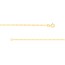 14K Yellow Gold 1.28mm Concave Link Figaro Chain - 24 in.
