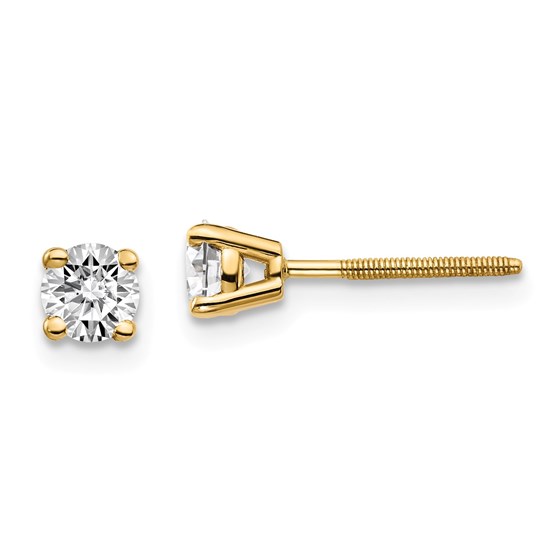 14k Yellow Gold 1/2ct Cert. Lab Grown Diamond Earring 14k Yellow Gold 1/2ct Cert. Lab Grown Diamond Earring