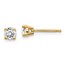 14k Yellow Gold 1/2ct Lab Grown Diamond 4-Prong Earring