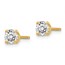 14k Yellow Gold 1/2ct Lab Grown Diamond 4-Prong Earring