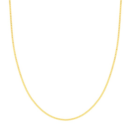 14K Yellow Gold 1.2mm Box Chain with Lobster Clasp - 20 in.