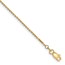 14K Yellow Gold 1.2mm D/C Cable Chain - 10 in.