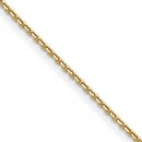 14K Yellow Gold 1.2mm D/C Cable Chain - 18 in.