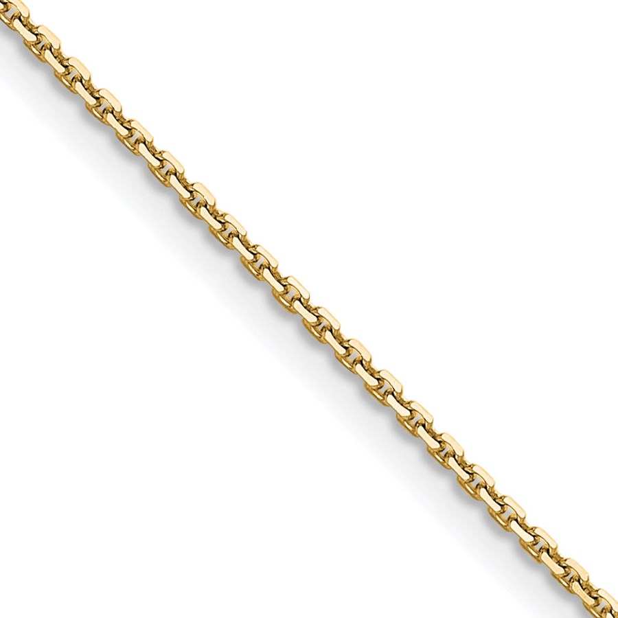 14K Yellow Gold 1.2mm D/C Cable Chain - 26 in.