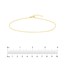 14K Yellow Gold 1.3mm Figaro Link Chain Anklet - 10 in.