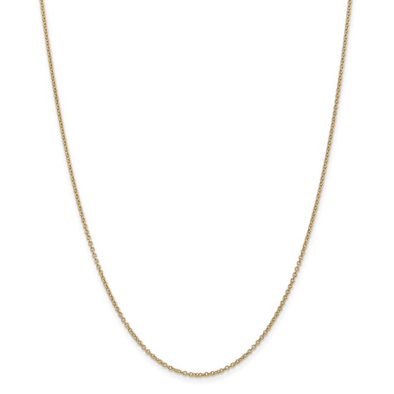 14k Yellow Gold 1.4 mm Cable Chain - 30 in. 14k Yellow Gold 1.4 mm Cable Chain - 30 in.