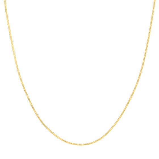 14K Yellow Gold 1.4 mm Curb Chain w/ Lobster Clasp - 16 in.