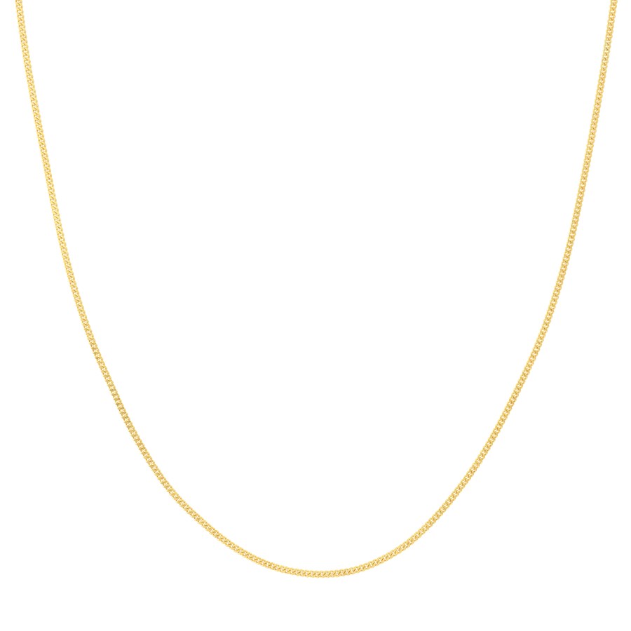 14K Yellow Gold 1.4 mm Curb Chain w/ Lobster Clasp - 24 in.