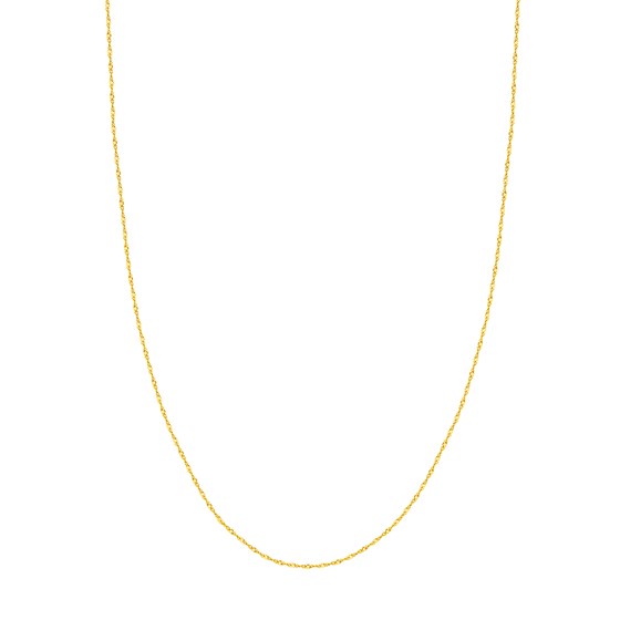 14K Yellow Gold 1.4 mm Singapore Chain w/ Lobster Clasp - 24 in.