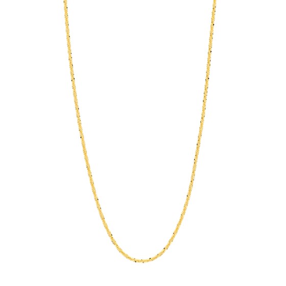 14K Yellow Gold 1.4 mm Sparkle Chain w/ Lobster Clasp - 16 in.