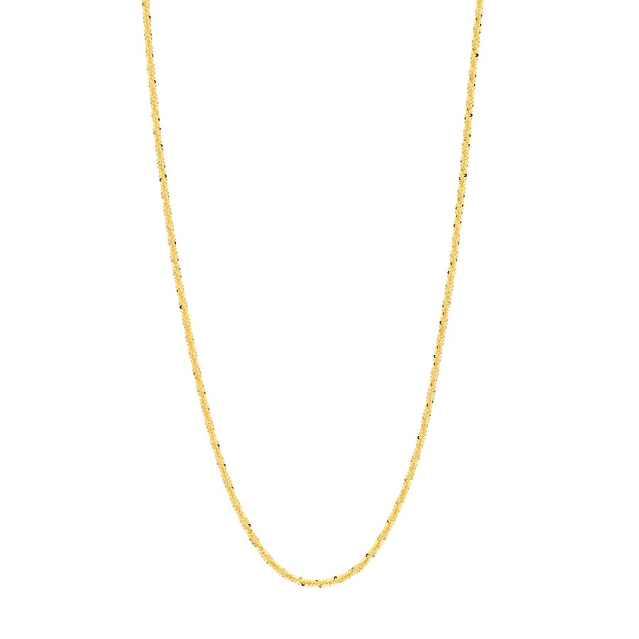 14K Yellow Gold 1.4 mm Sparkle Chain w/ Lobster Clasp - 20 in.