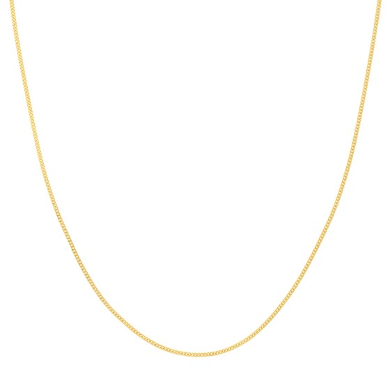 14K Yellow Gold 1.4mm Curb Chain with Lobster Clasp - 18 in. 14K Yellow Gold 1.4mm Curb Chain with Lobster Clasp - 18 in.