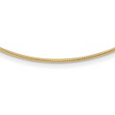 14K Yellow Gold 1.4mm Round Omega - 18 in.