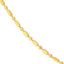 14K Yellow Gold 1.5 mm Diamond Cut Bead & Bar Chain - 18in.