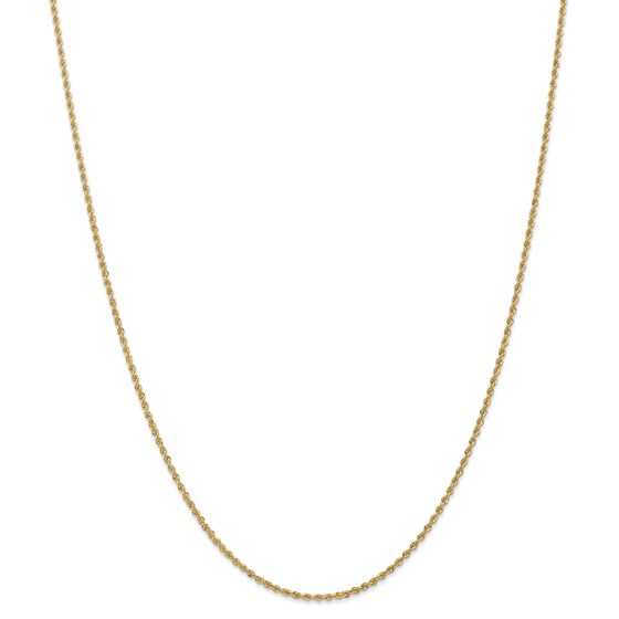 14k Yellow Gold 1.5 mm Regular Rope Chain - 26 in. 14k Yellow Gold 1.5 mm Regular Rope Chain - 26 in.