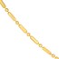 14K Yellow Gold 1.5 mm Side Bead & Long Bar Chain - 16in.