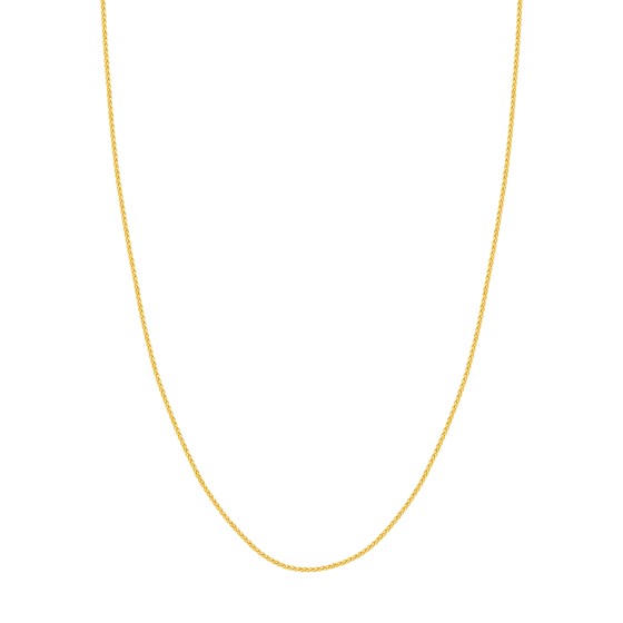 14K Yellow Gold 1.5 mm Wheat Chain w/ Lobster Clasp - 18 in.