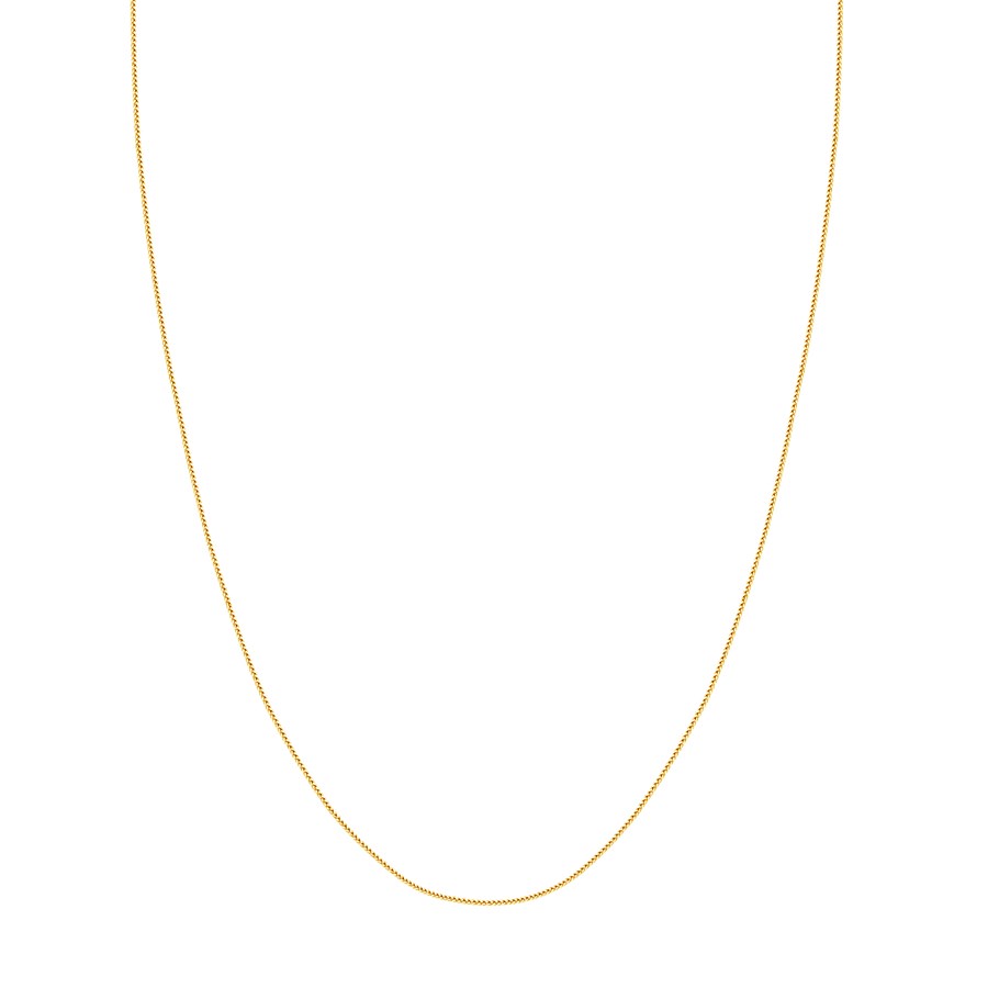 14K Yellow Gold 1.5 mm Wheat Chain w/ Spring Ring Clasp - 20 in.