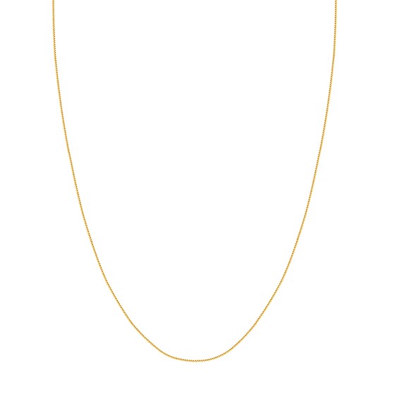 14K Yellow Gold 1.5 mm Wheat Chain w/ Spring Ring Clasp - 20 in.