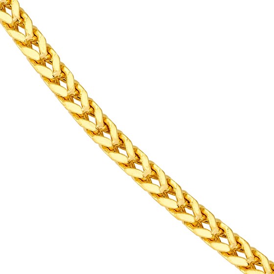 14K Yellow Gold 1.55 mm Square Franco - 22in.