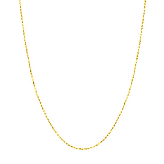 14K Yellow Gold 1.56 mm Rope Chain w/ Lobster Clasp - 24 in. 14K Yellow Gold 1.56 mm Rope Chain w/ Lobster Clasp - 24 in.
