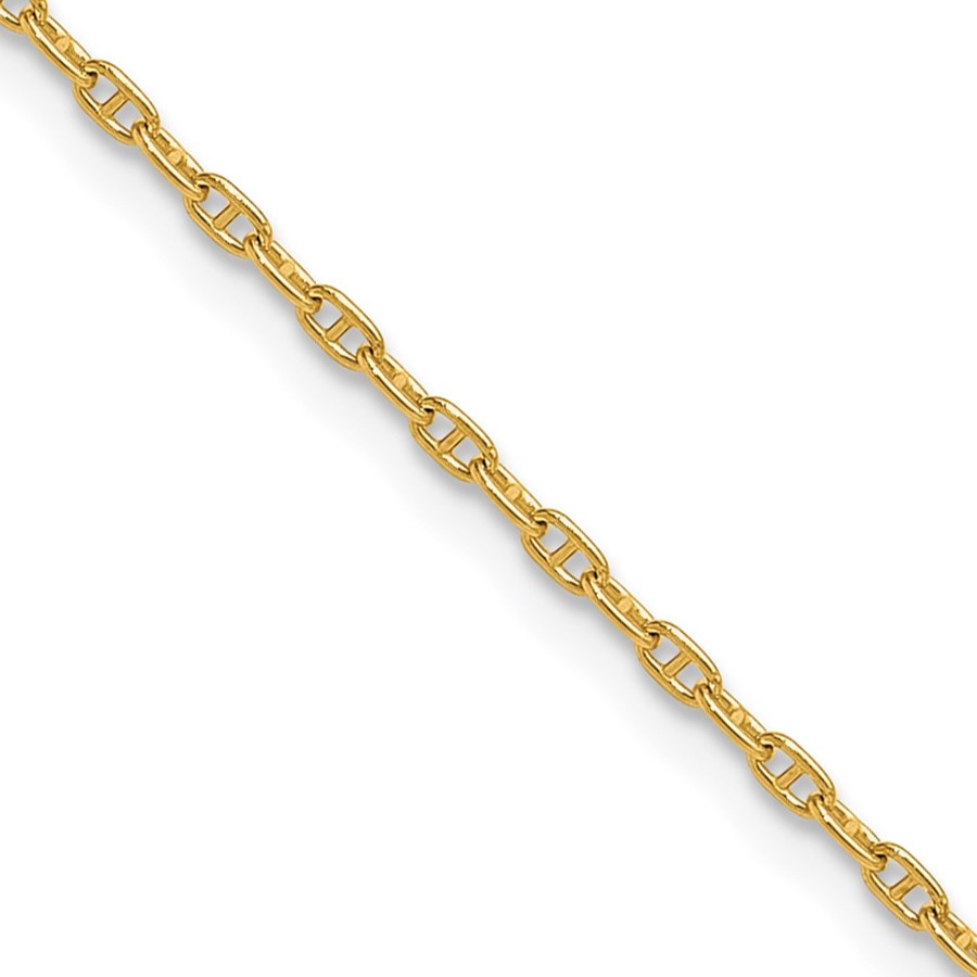 14K Yellow Gold 1.5mm Mariners Link Chain - 16 in.