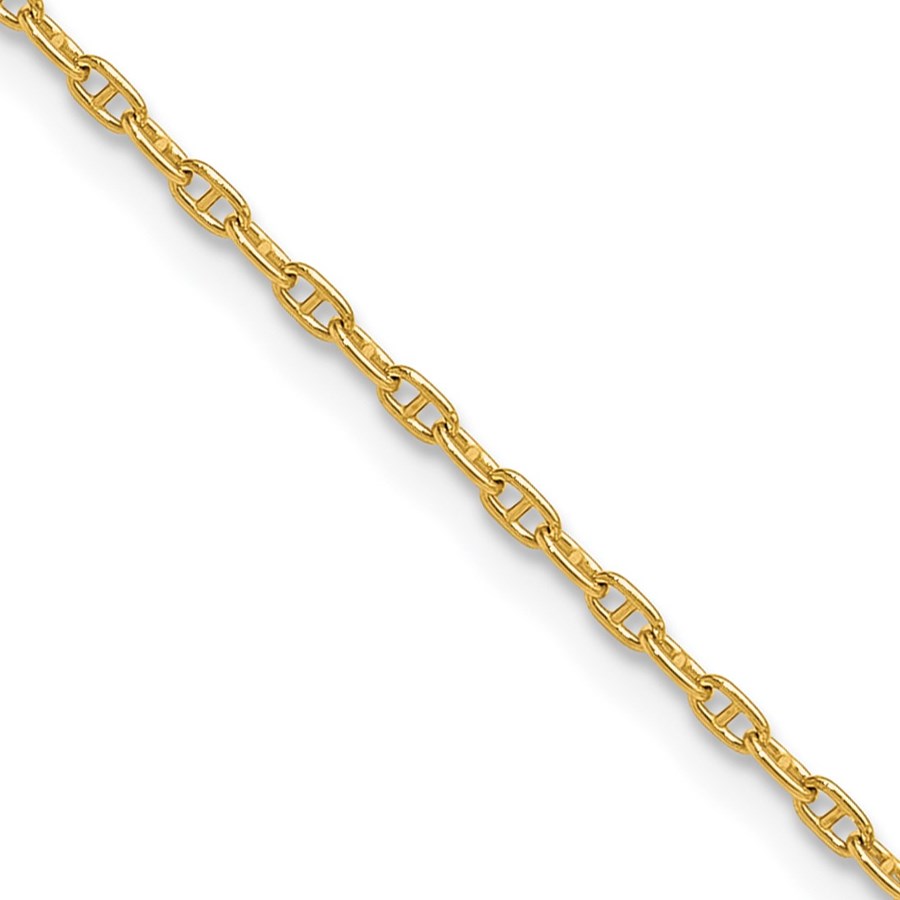 14K Yellow Gold 1.5mm Mariners Link Chain - 18 in.