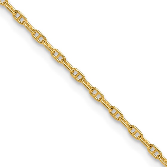 14K Yellow Gold 1.5mm Mariners Link Chain - 20 in.